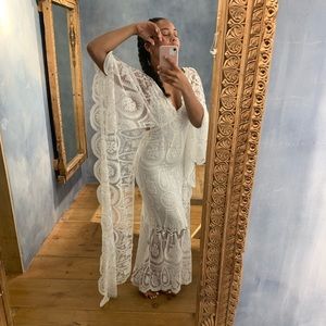 Free People Ivory Lace Dress
